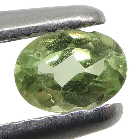 0.22ct Oval Yellowish Green to Greyish Purple Alexandrite from Brazil, Unheated