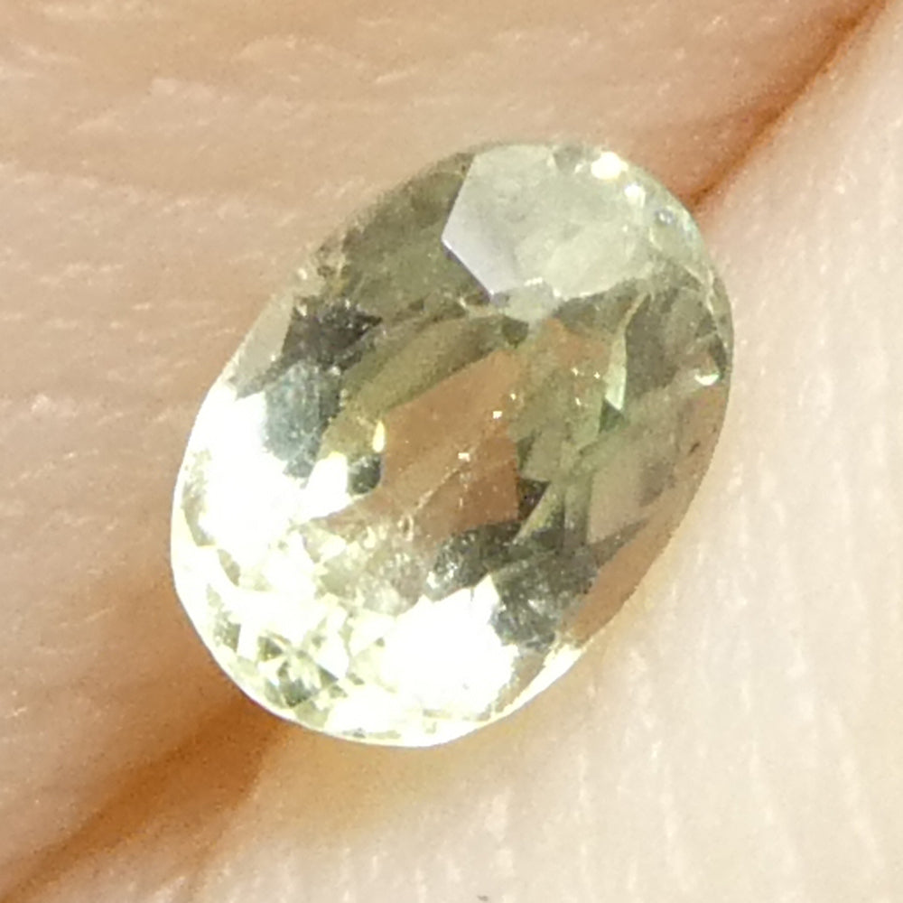 0.24ct Oval Yellowish Green to Greyish Purple Alexandrite from Brazil, Unheated - Skyjems Wholesale Gemstones