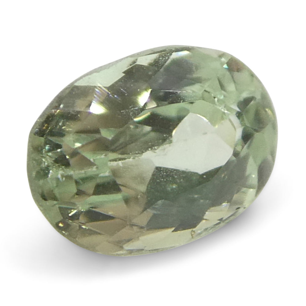 0.24ct Oval Yellowish Green to Greyish Purple Alexandrite from Brazil, Unheated - Skyjems Wholesale Gemstones