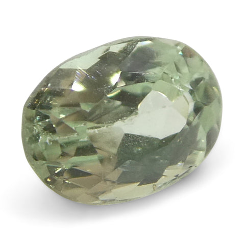 0.24ct Oval Yellowish Green to Greyish Purple Alexandrite from Brazil, Unheated