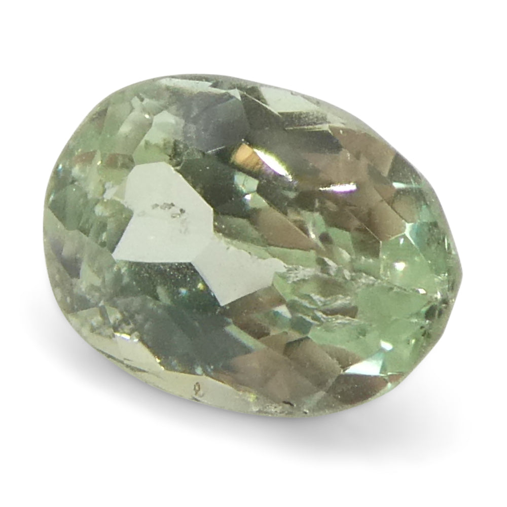 0.24ct Oval Yellowish Green to Greyish Purple Alexandrite from Brazil, Unheated - Skyjems Wholesale Gemstones