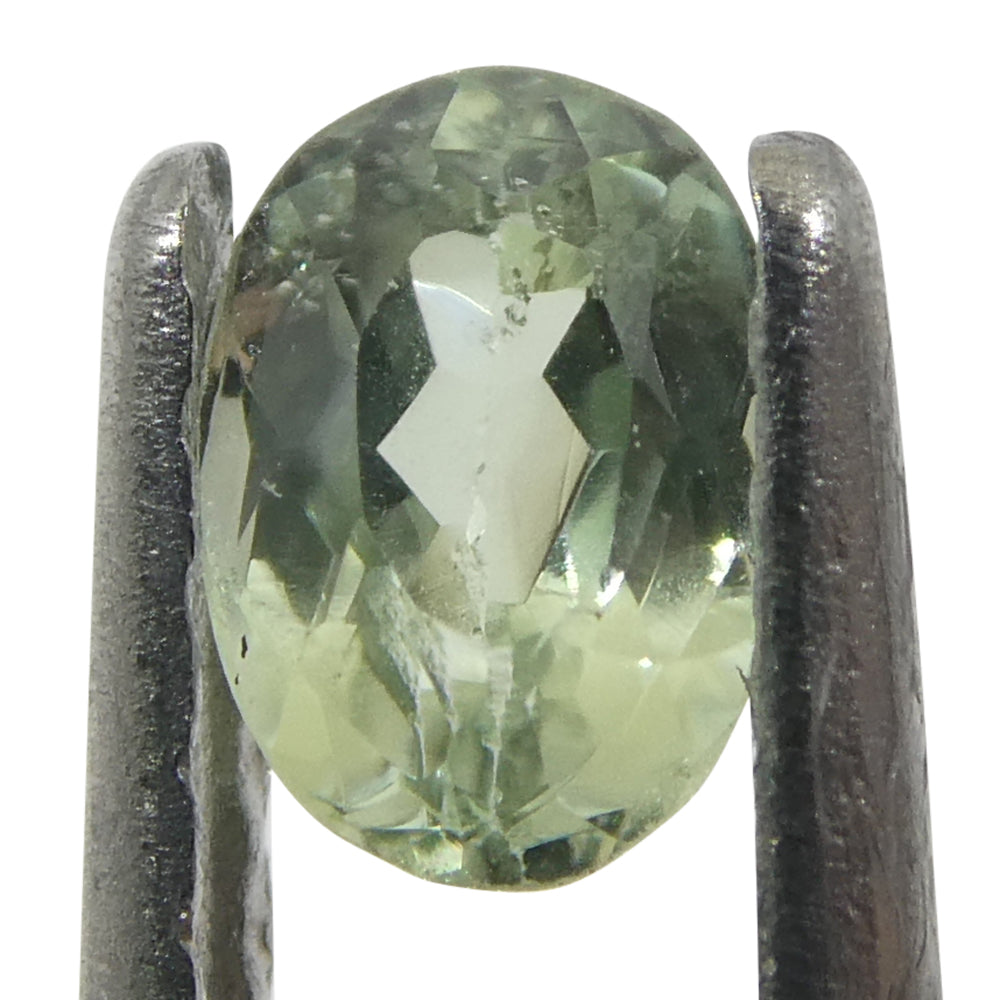 0.24ct Oval Yellowish Green to Greyish Purple Alexandrite from Brazil, Unheated - Skyjems Wholesale Gemstones