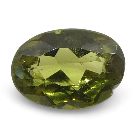 0.3ct Oval Yellow-Green to Yellowish Brown Alexandrite from Brazil, Unheated