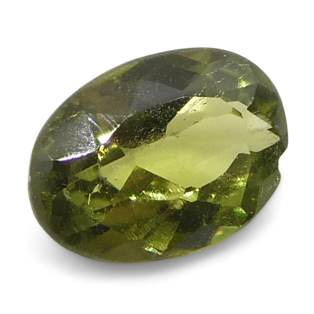 0.3ct Oval Yellow-Green to Yellowish Brown Alexandrite from Brazil, Unheated - Skyjems Wholesale Gemstones