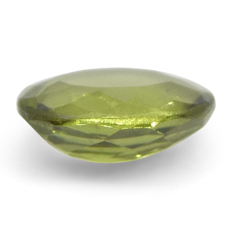 0.3ct Oval Yellow-Green to Yellowish Brown Alexandrite from Brazil, Unheated