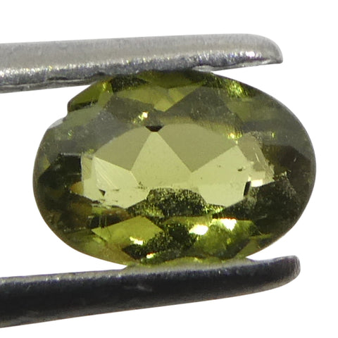 0.3ct Oval Yellow-Green to Yellowish Brown Alexandrite from Brazil, Unheated