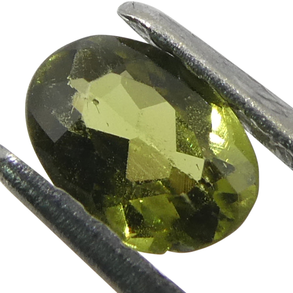 0.3ct Oval Yellow-Green to Yellowish Brown Alexandrite from Brazil, Unheated - Skyjems Wholesale Gemstones