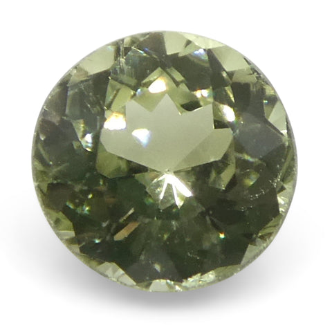 0.34ct Round Yellowish Green to Greyish Purple Alexandrite from Brazil, Unheated