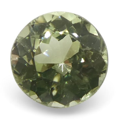 0.34ct Round Yellowish Green to Greyish Purple Alexandrite from Brazil, Unheated