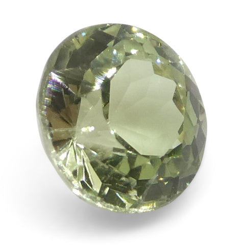 0.34ct Round Yellowish Green to Greyish Purple Alexandrite from Brazil, Unheated