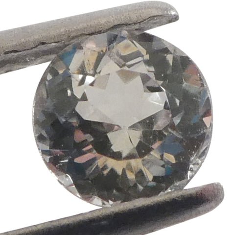 0.34ct Round Yellowish Green to Greyish Purple Alexandrite from Brazil, Unheated