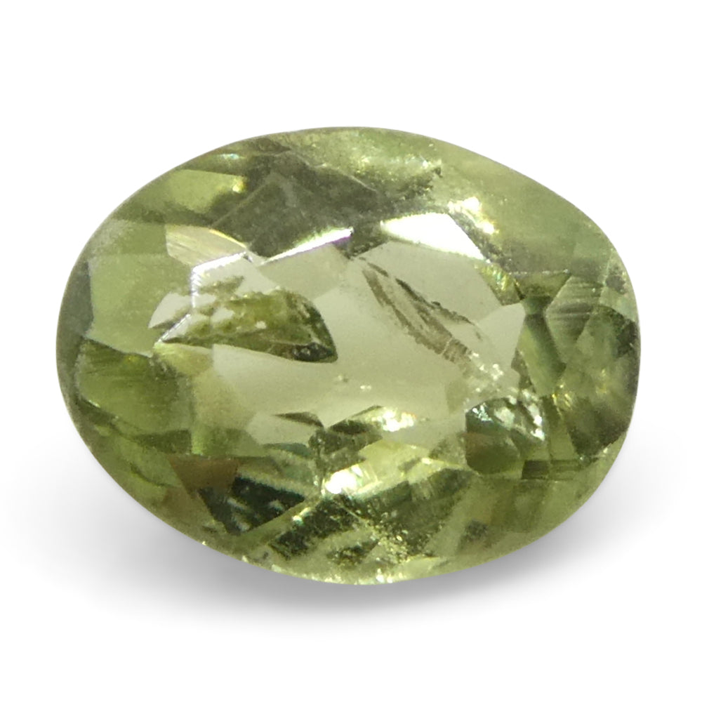 Alexandrite 0.24 cts 4.35 x 3.46 x 2.06 mm Oval Yellowish Green changing to Yellowish Brown  $340