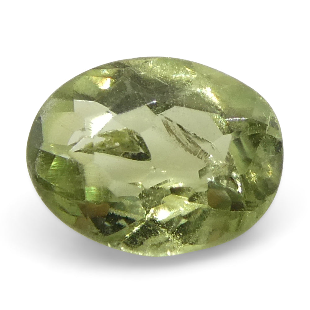 0.24ct Oval Yellowish Green to Yellowish Brown Alexandrite from Brazil, Unheated - Skyjems Wholesale Gemstones