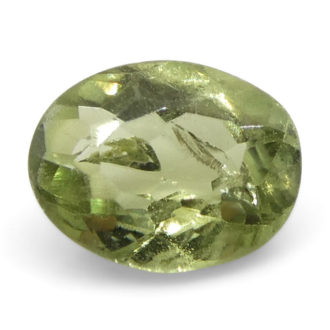 0.24ct Oval Yellowish Green to Yellowish Brown Alexandrite from Brazil, Unheated