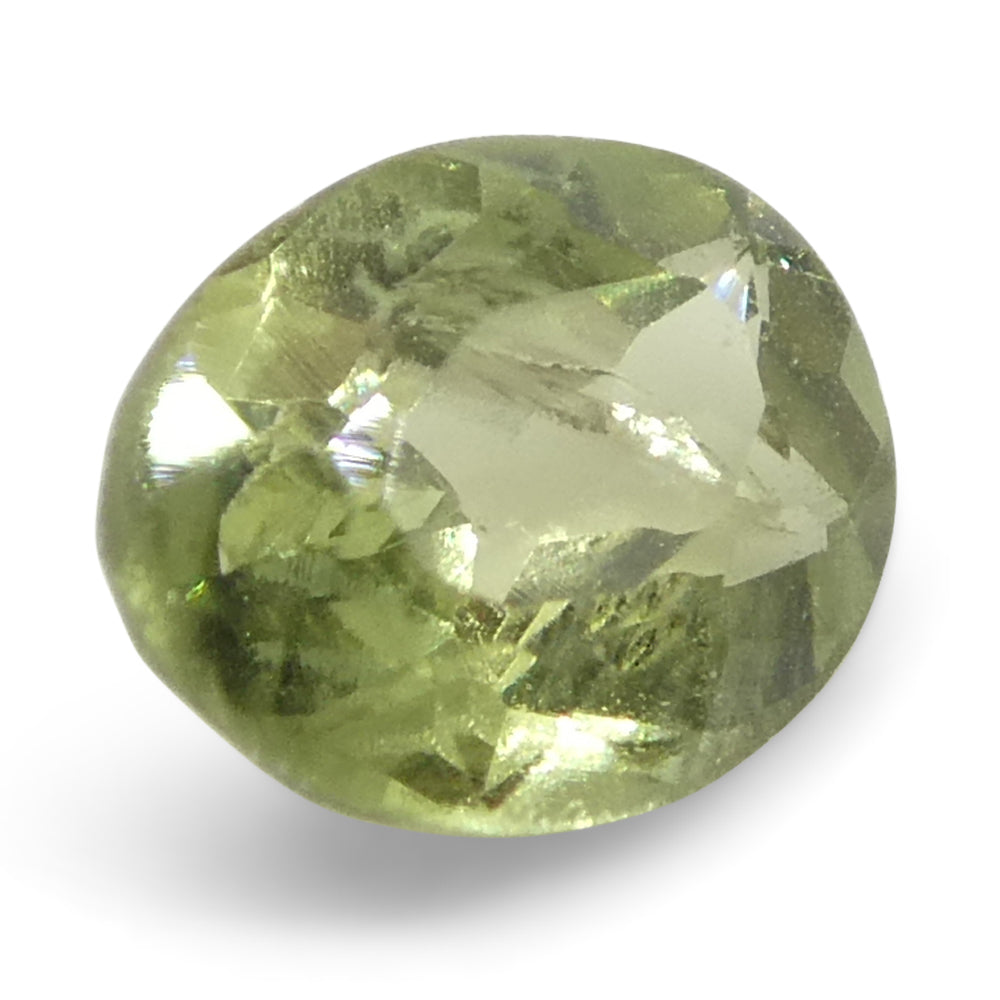 0.24ct Oval Yellowish Green to Yellowish Brown Alexandrite from Brazil, Unheated - Skyjems Wholesale Gemstones