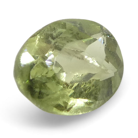 0.24ct Oval Yellowish Green to Yellowish Brown Alexandrite from Brazil, Unheated