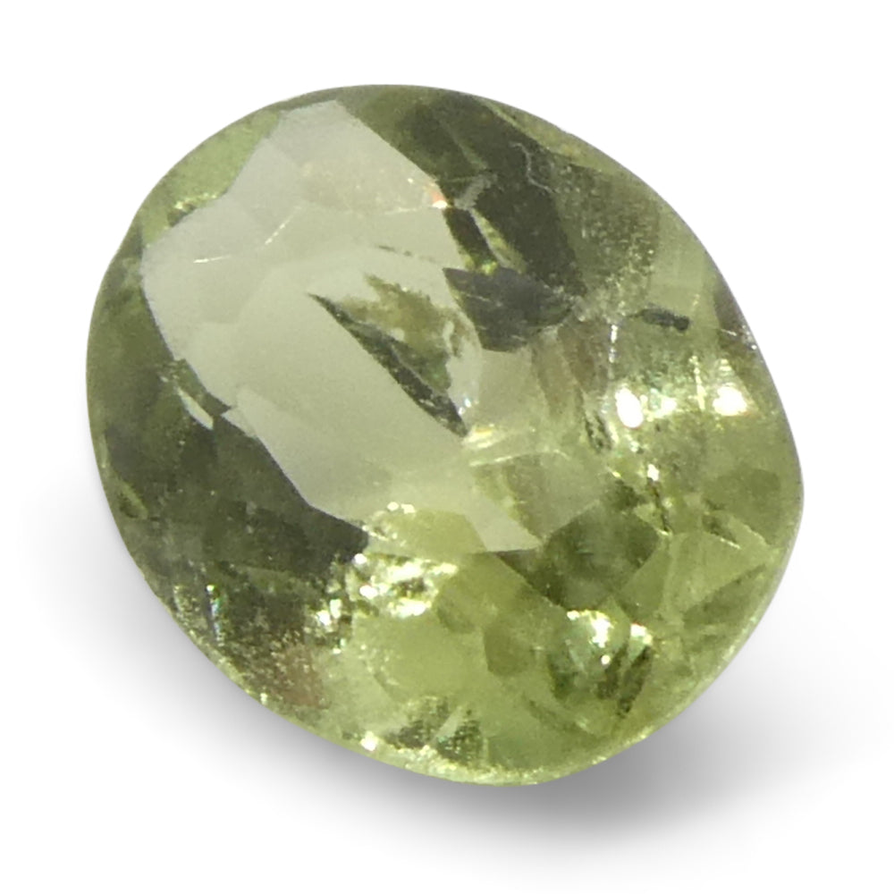 0.24ct Oval Yellowish Green to Yellowish Brown Alexandrite from Brazil, Unheated - Skyjems Wholesale Gemstones