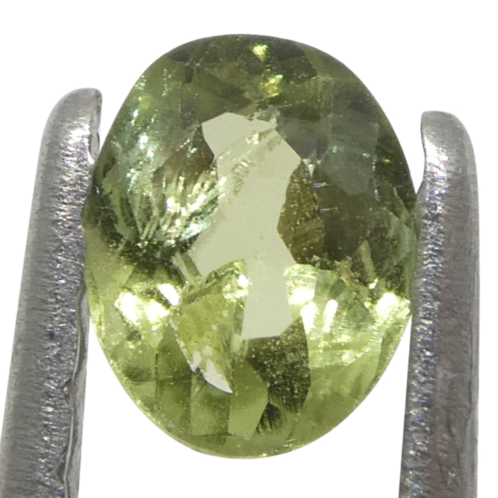 0.24ct Oval Yellowish Green to Yellowish Brown Alexandrite from Brazil, Unheated - Skyjems Wholesale Gemstones