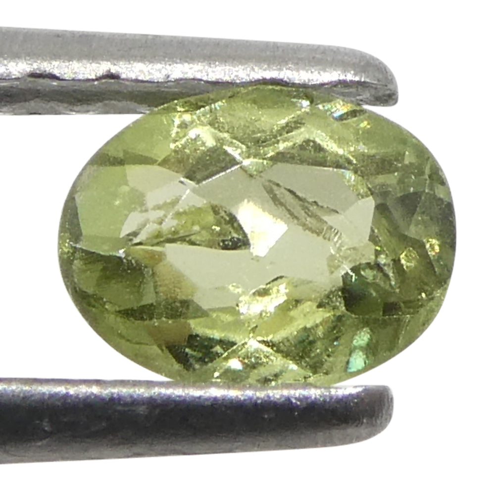 0.24ct Oval Yellowish Green to Yellowish Brown Alexandrite from Brazil, Unheated - Skyjems Wholesale Gemstones