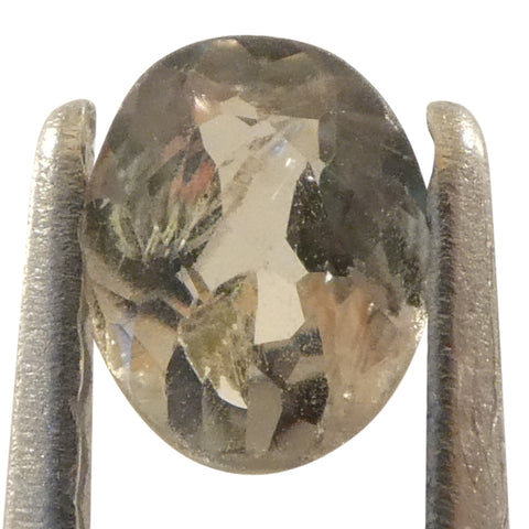 0.24ct Oval Yellowish Green to Yellowish Brown Alexandrite from Brazil, Unheated