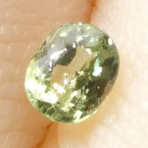 0.2ct Oval Yellowish Green to Greyish Purple Alexandrite from Brazil, Unheated