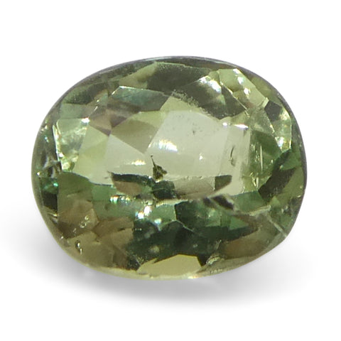 0.2ct Oval Yellowish Green to Greyish Purple Alexandrite from Brazil, Unheated