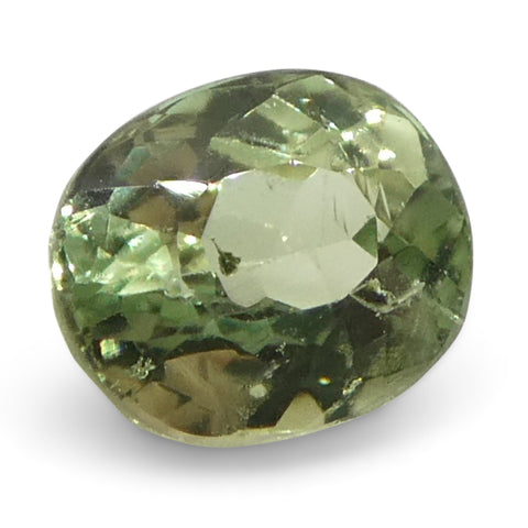 0.2ct Oval Yellowish Green to Greyish Purple Alexandrite from Brazil, Unheated