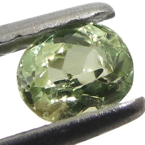 0.2ct Oval Yellowish Green to Greyish Purple Alexandrite from Brazil, Unheated