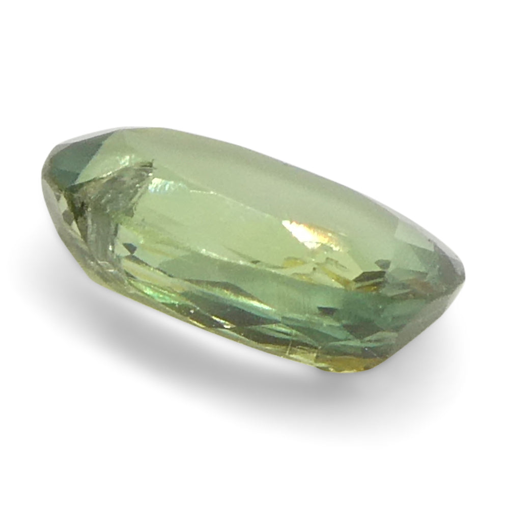 0.25ct Oval Yellowish Green to Greyish Purple Alexandrite from Brazil, Unheated - Skyjems Wholesale Gemstones