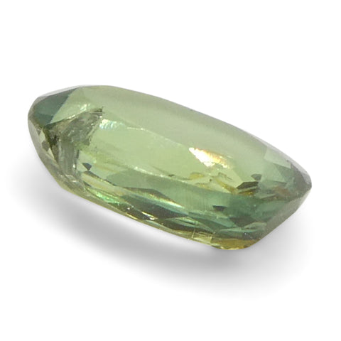 0.25ct Oval Yellowish Green to Greyish Purple Alexandrite from Brazil, Unheated