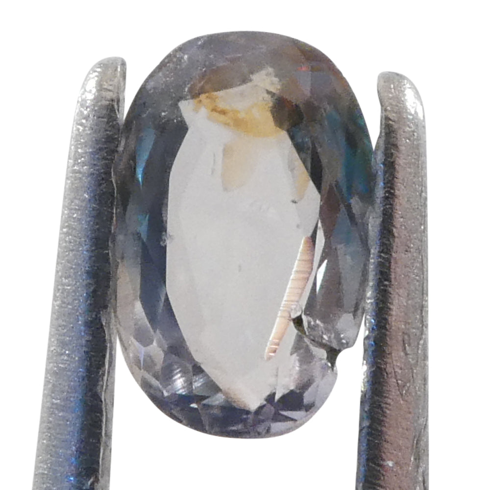 0.25ct Oval Yellowish Green to Greyish Purple Alexandrite from Brazil, Unheated - Skyjems Wholesale Gemstones