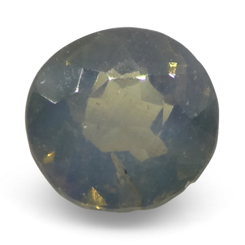 0.56ct Oval Greenish Yellow to Greyish Purple Alexandrite from Sri Lanka, Unheated