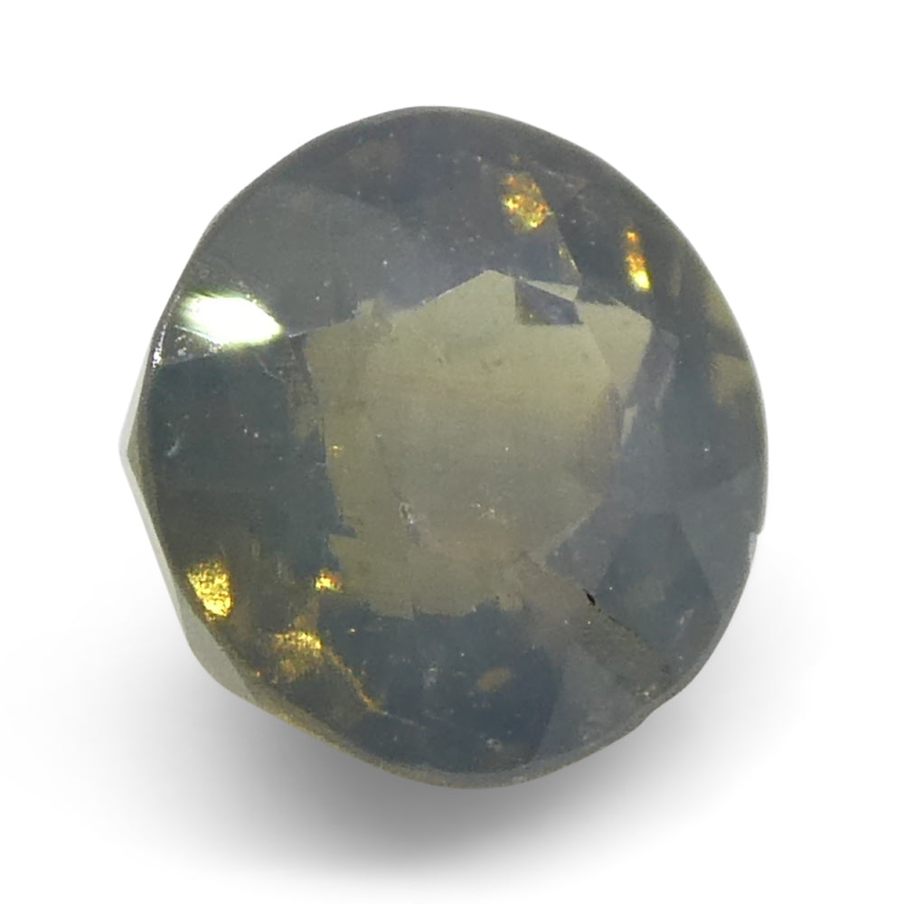 0.56ct Oval Greenish Yellow to Greyish Purple Alexandrite from Sri Lanka, Unheated - Skyjems Wholesale Gemstones