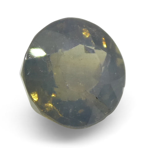 0.56ct Oval Greenish Yellow to Greyish Purple Alexandrite from Sri Lanka, Unheated