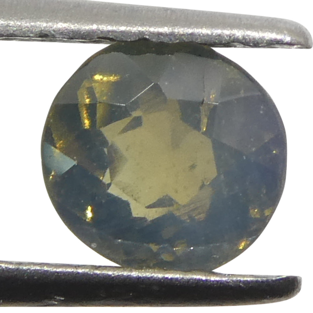 0.56ct Oval Greenish Yellow to Greyish Purple Alexandrite from Sri Lanka, Unheated - Skyjems Wholesale Gemstones