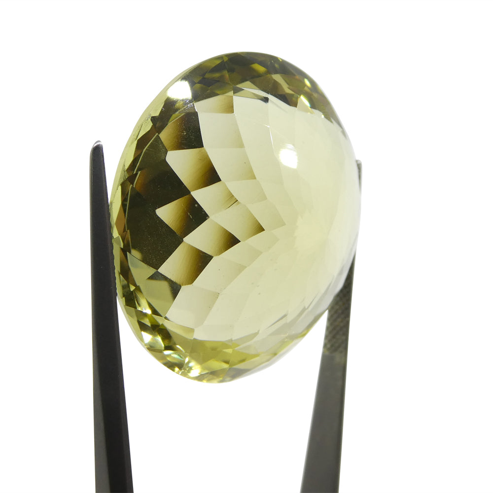 81.5ct Round Lemon Yellow Citrine from Brazil - Skyjems Wholesale Gemstones