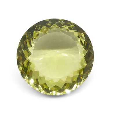 81.5ct Round Lemon Yellow Citrine from Brazil - Skyjems Wholesale Gemstones