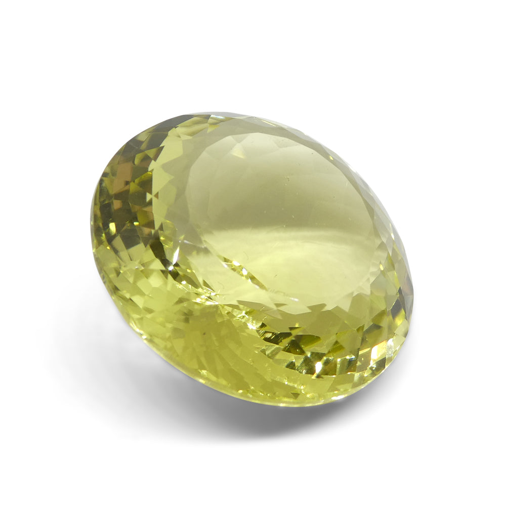 81.5ct Round Lemon Yellow Citrine from Brazil - Skyjems Wholesale Gemstones