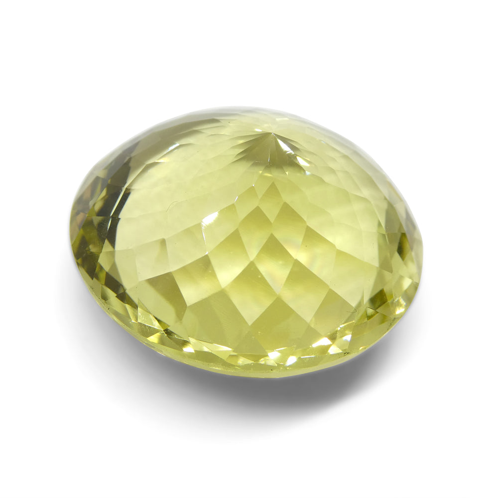 81.5ct Round Lemon Yellow Citrine from Brazil - Skyjems Wholesale Gemstones