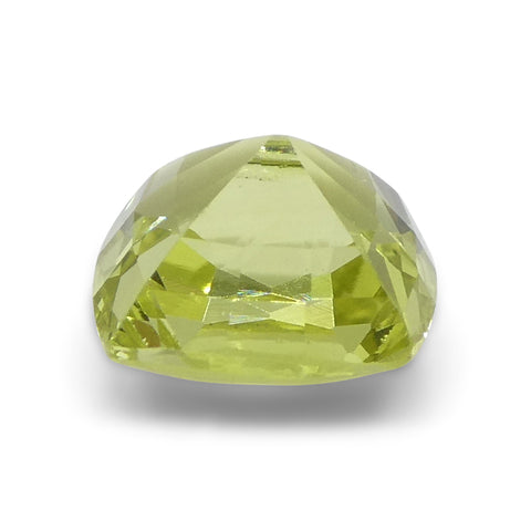 1.68ct Square Cushion Green-Yellow Chrysoberyl from Brazil