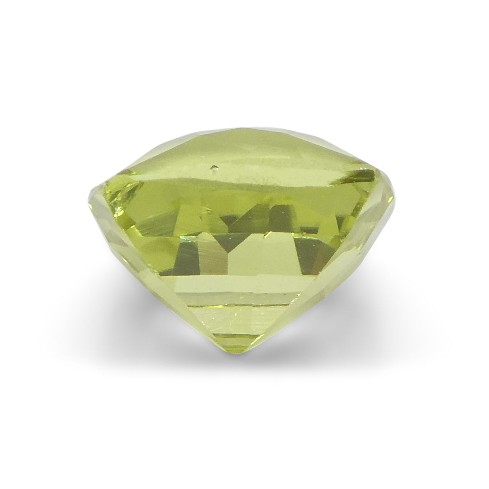 1.68ct Square Cushion Green-Yellow Chrysoberyl from Brazil - Skyjems Wholesale Gemstones