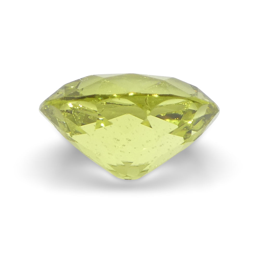 2.02ct Natural Green-Yellow Brazilian Chrysoberyl Oval Gemstone from SkyJems Canadian Gem Specialists