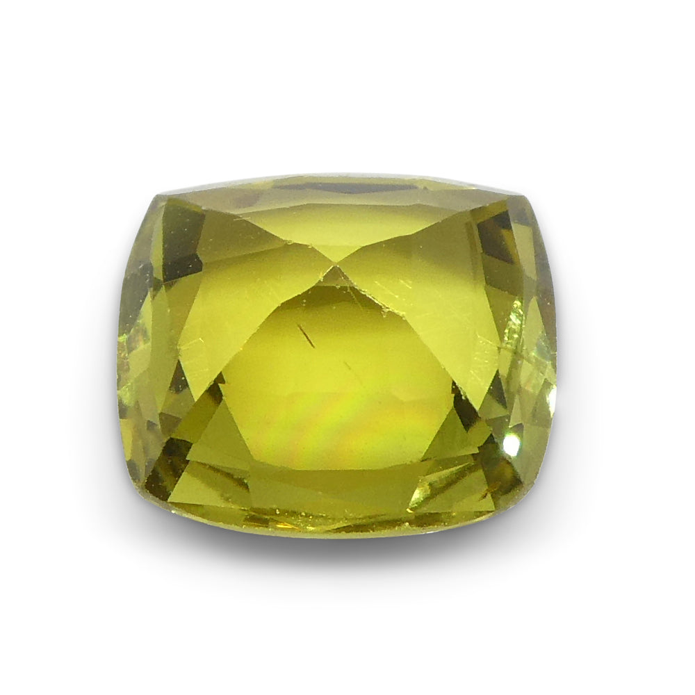 1.53ct Rectangular Cushion Yellow Chrysoberyl from Brazil - Skyjems Wholesale Gemstones