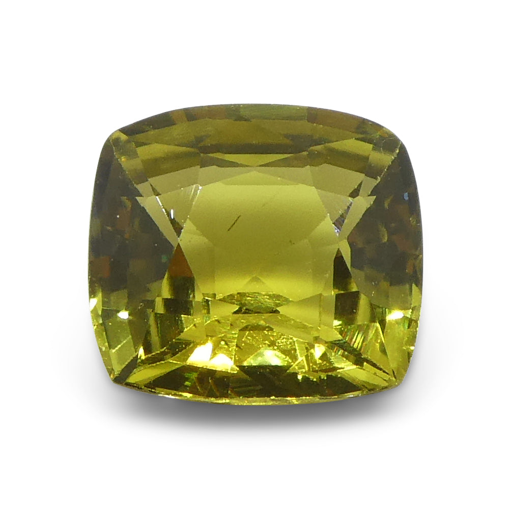 1.53ct Rectangular Cushion Yellow Chrysoberyl from Brazil - Skyjems Wholesale Gemstones