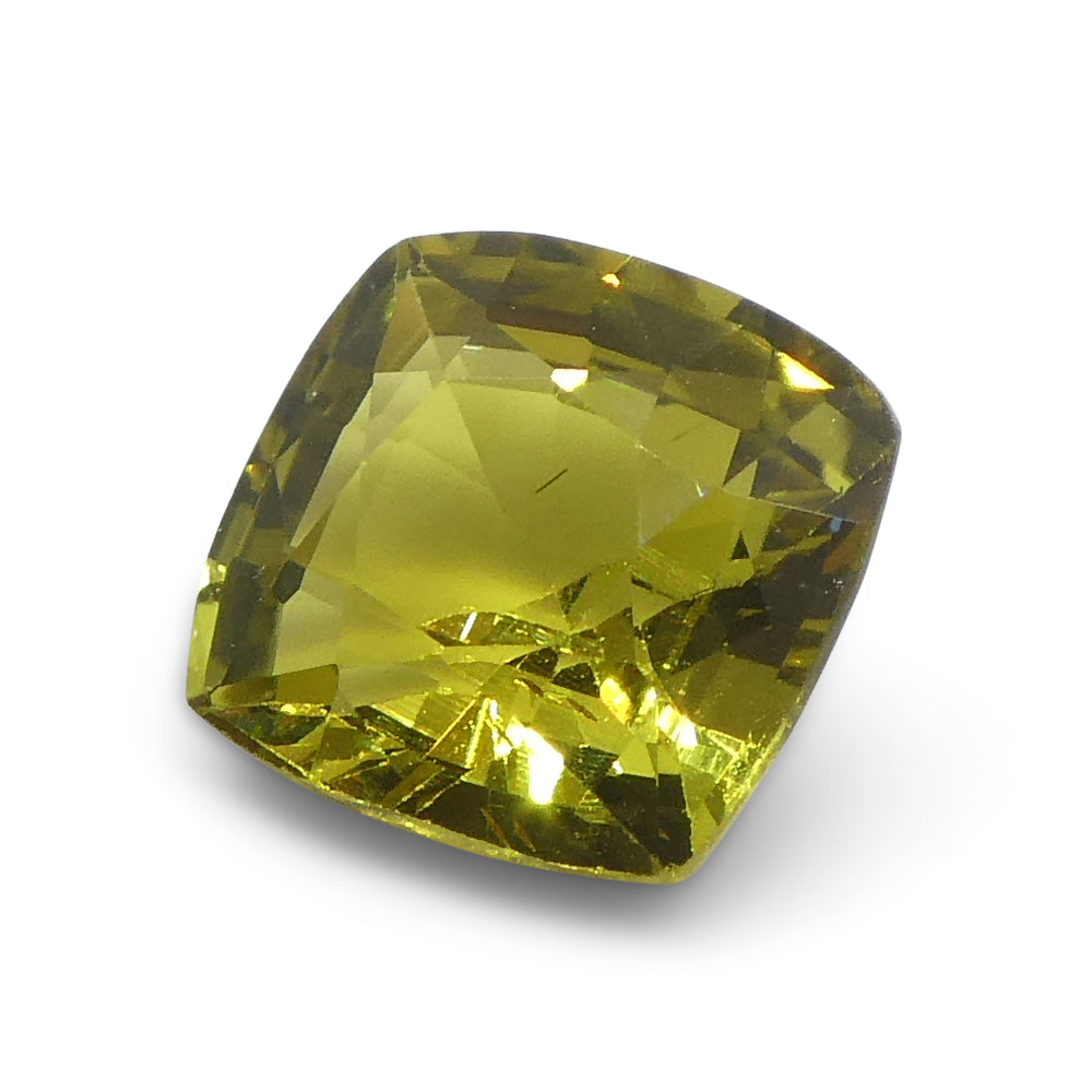 1.53ct Rectangular Cushion Yellow Chrysoberyl from Brazil - Skyjems Wholesale Gemstones