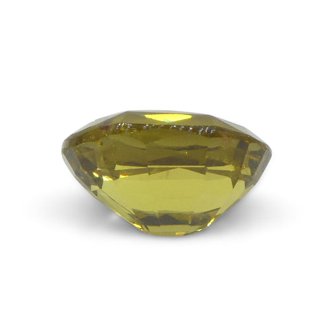 1.91ct Oval Yellow Chrysoberyl from Brazil