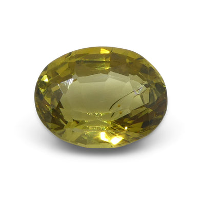 1.91ct Oval Yellow Chrysoberyl from Brazil - Skyjems Wholesale Gemstones