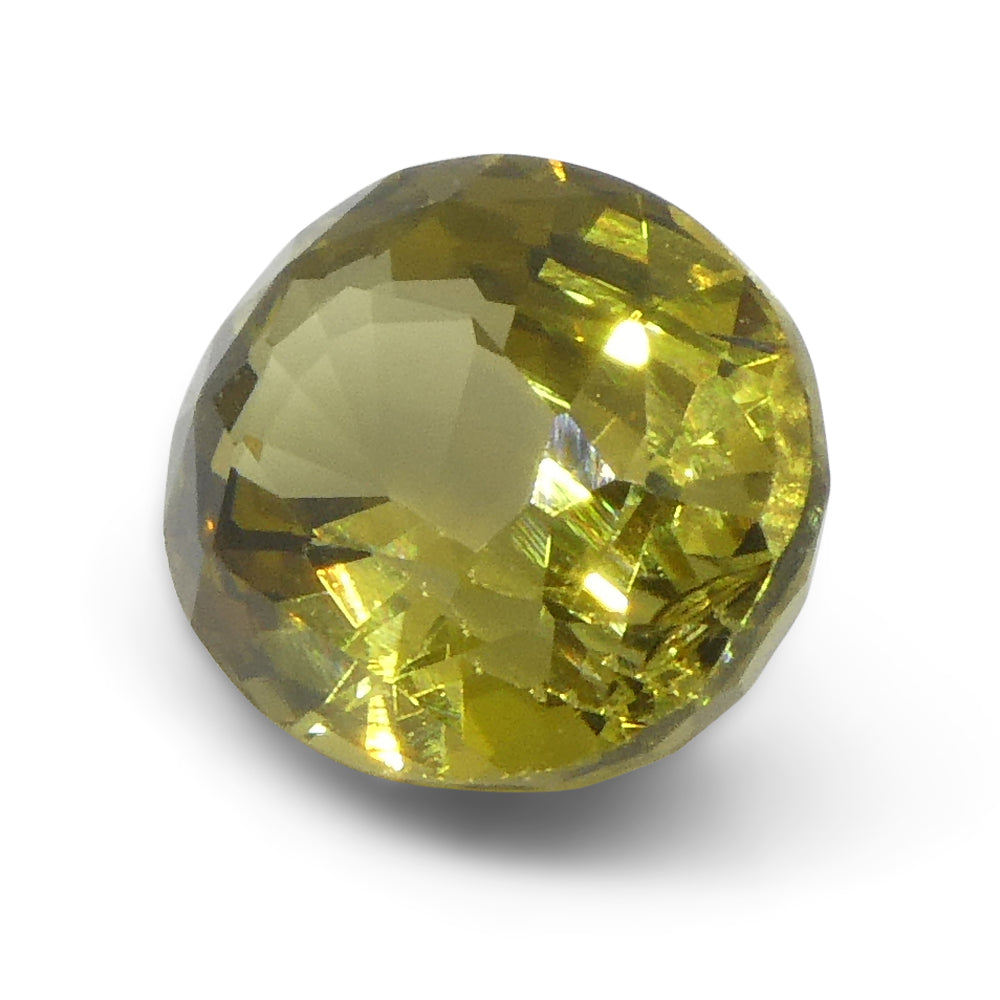 1.91ct Natural Yellow Chrysoberyl Oval Gemstone from Brazil, Unheated Premium Quality by SkyJems