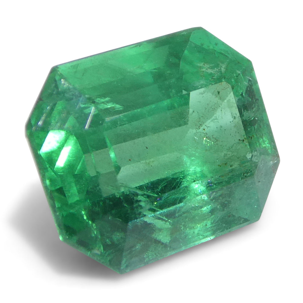 1.77ct Octagonal/Emerald Cut Green Emerald from Zambia - Skyjems Wholesale Gemstones