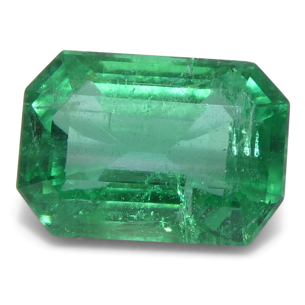 2.19ct Octagonal/Emerald Cut Green Emerald from Zambia - Skyjems Wholesale Gemstones